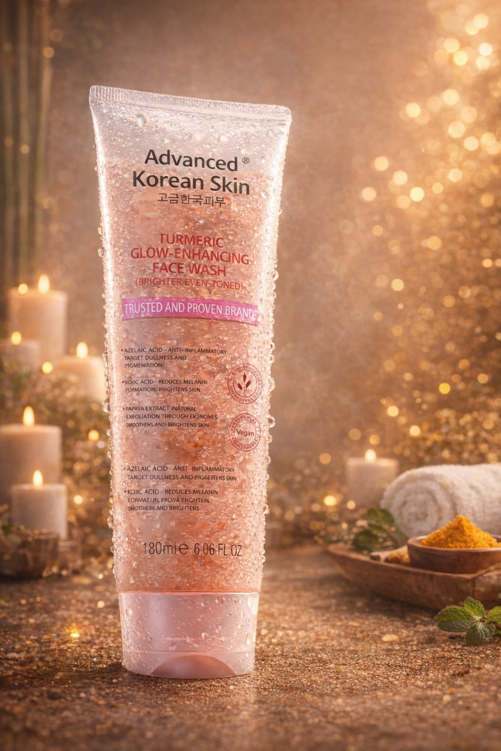 ADVANCED KOREAN SKIN TURMERIC GLOW-ENHANCING FACE WASH ✨