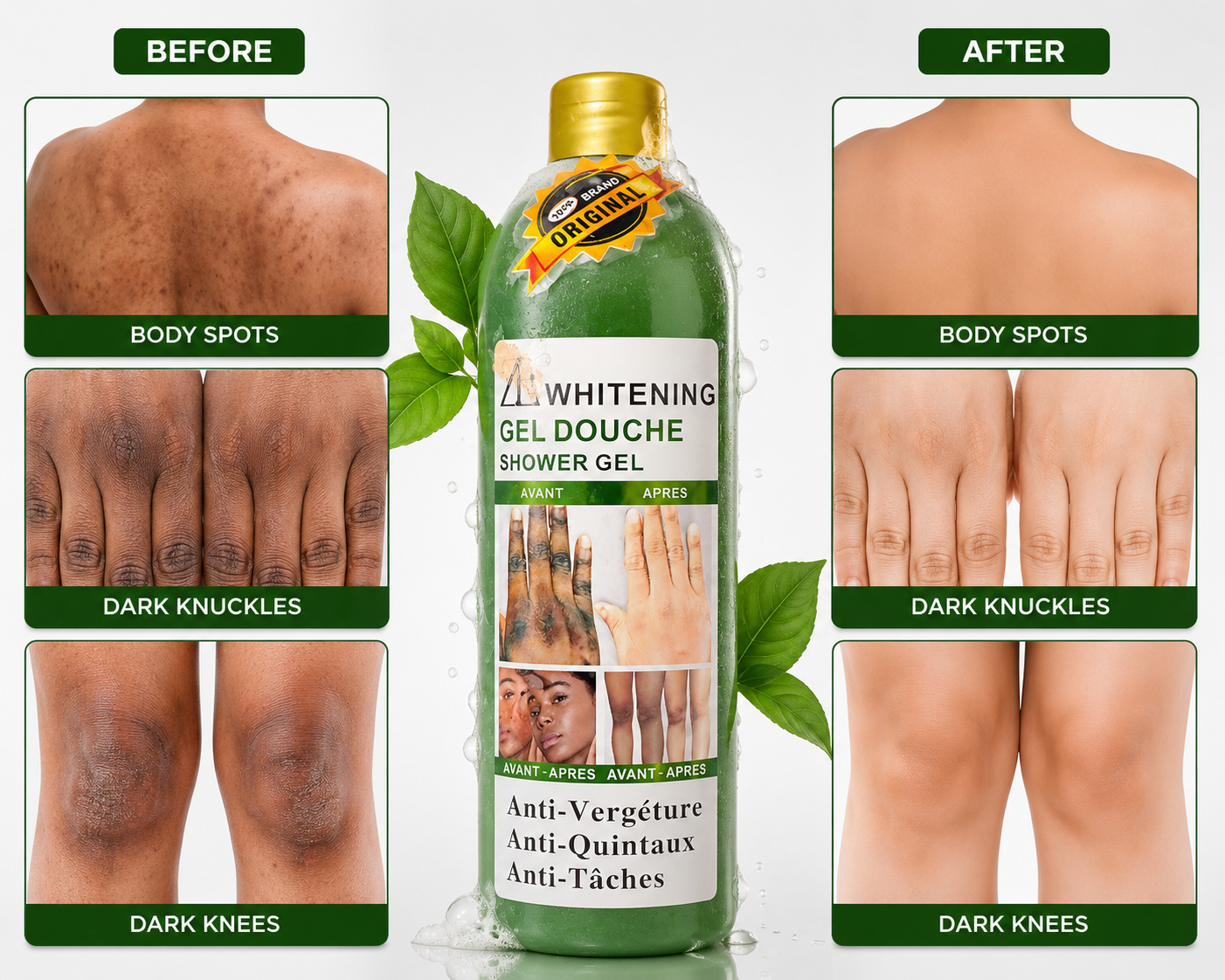 WHITENIN SHOWER GEL FOR BODY ACNE AND SPORT